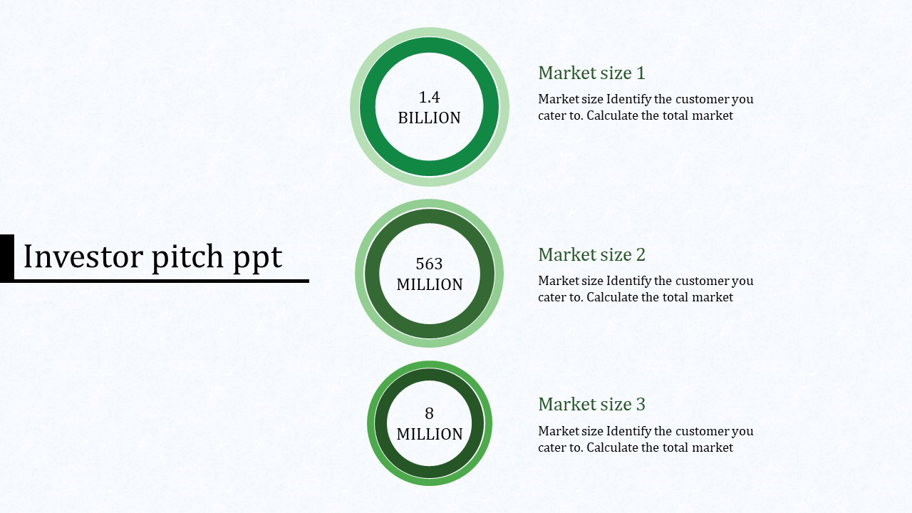 investor pitch ppt-green